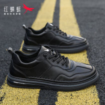 Red dragonfly mens shoes summer 2021 new shoes mens British style leather shoes mens casual board shoes mens air cushion tide shoes