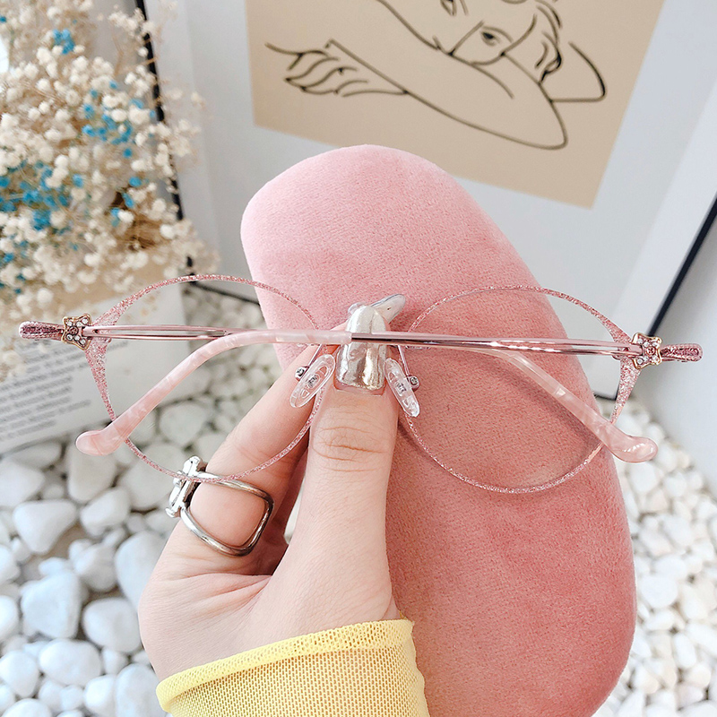 Myopia glasses women can be equipped with a degree of power without frame cutting edge big face is thin net red with the same face is small Korean version of the tide