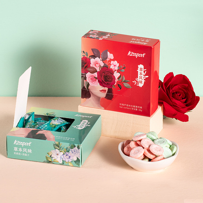 【拍六件】无糖薄荷糖草本纸盒