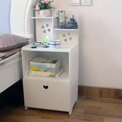 Small table bedroom small creative room female girl storage dormitory mini bedside table rental room decoration square table can be