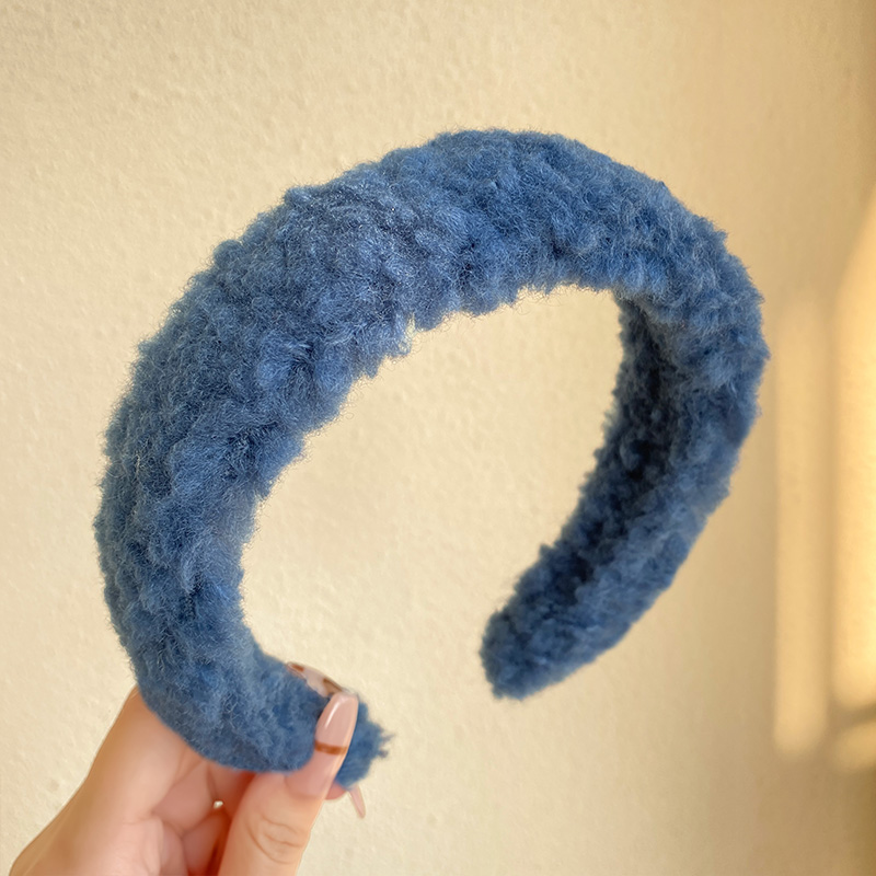 images 13:High-level lamb hair hoop shampoo face-washed head hoop high skull head anti-skid blade card new hair tie in 2022