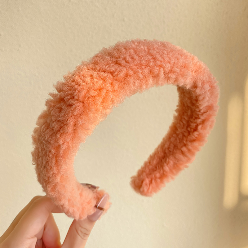images 9:High-level lamb hair hoop shampoo face-washed head hoop high skull head anti-skid blade card new hair tie in 2022