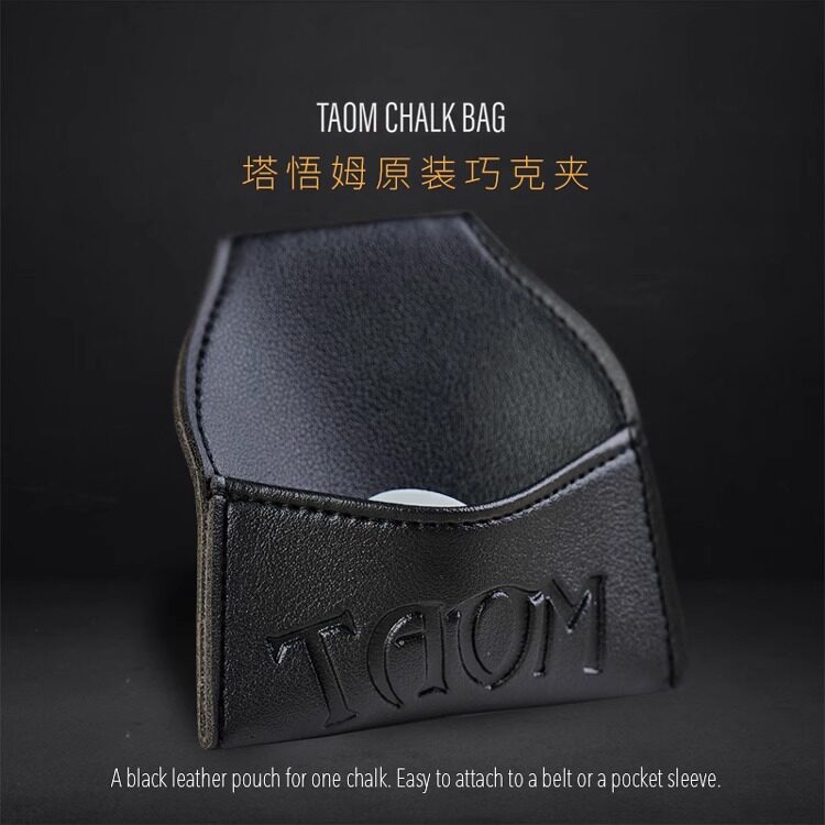 Мел для кия taom强磁巧克夹原装正品磁吸台球巧粉夹司诺克塔悟姆圆形枪巧粉袋