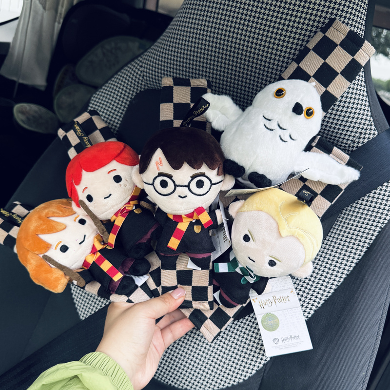 Authentic Harry Potter Series Hedwig Plush Cute Car Shoulder Straps Condom Protection Ron Hermione