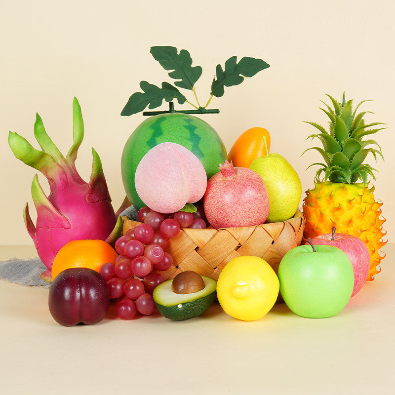 Simulation Fruits Vegetable Model Plastic Apple Pendulum Pieces Fire Dragon Fruit Mango Fake Bionic Fruit Decoration Furnishing Props