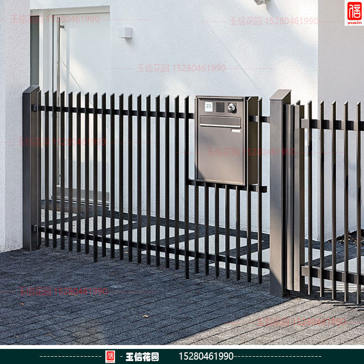 Stainless steel villa fenced garden gate outdoor style door wall pure 304 stainless steel