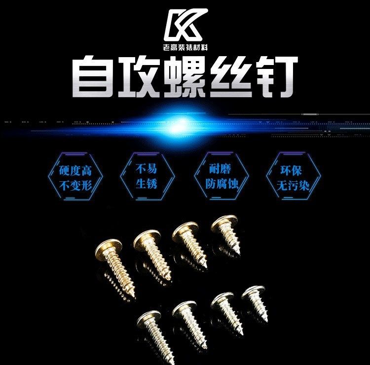 . Phụ kiện khung đai vàng bạc tự khai thác ốc vít phần cứng 3 * 8/3 * 10/3 * 12/3 * 14 - Chốt