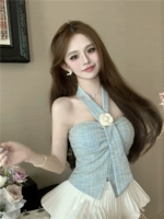 Синий бюстгальтер-топ