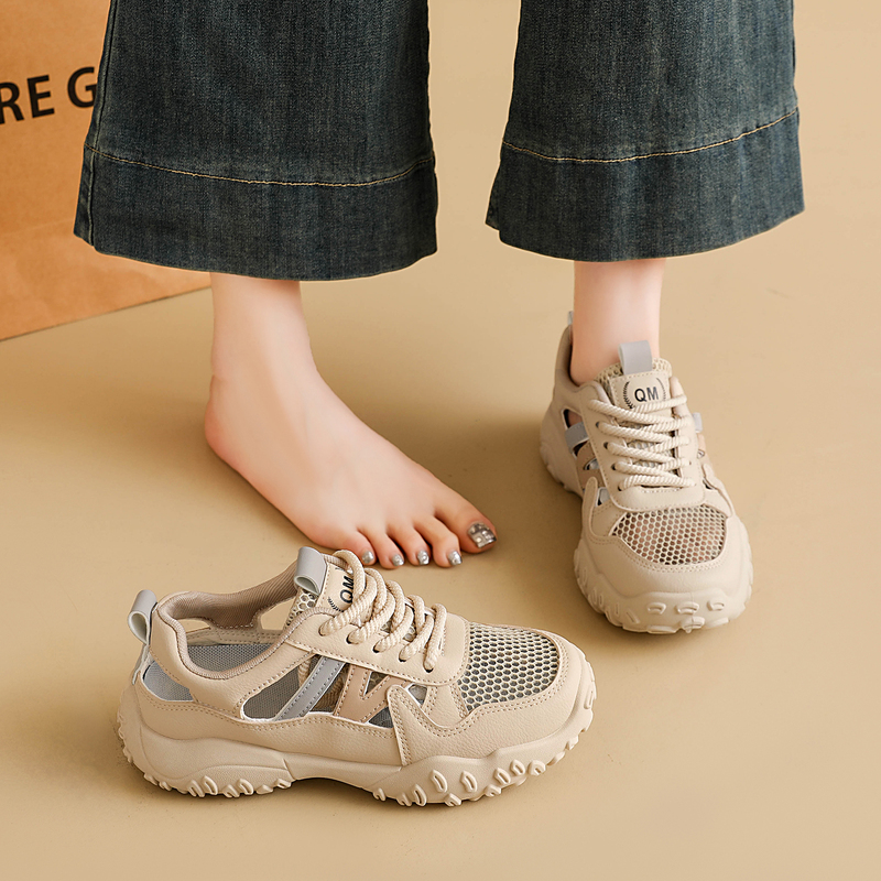 Women's Shoes 2026 Summer New Style Hollow Breathable Thick-Soled Sports Dad Shoes Non-Slip Soft-Soled Outdoor High-End Sandals Women's Shoes 2026 Summer New Style Hollow Breathable Thick-Soled Sports Dad Shoes Non-Slip Soft-Soled Outdoor High-End Sandals