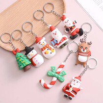 Christmas key buckle new cartoon creative Santa Claus paparazzi key pendant to send bestie christmas small gift