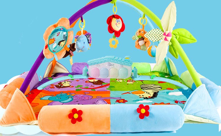 Sản phẩm cho bé trò chơi âm nhạc - Bé bò / Học cách đi bộ / Thể dục thảm xốp cho bé concung
