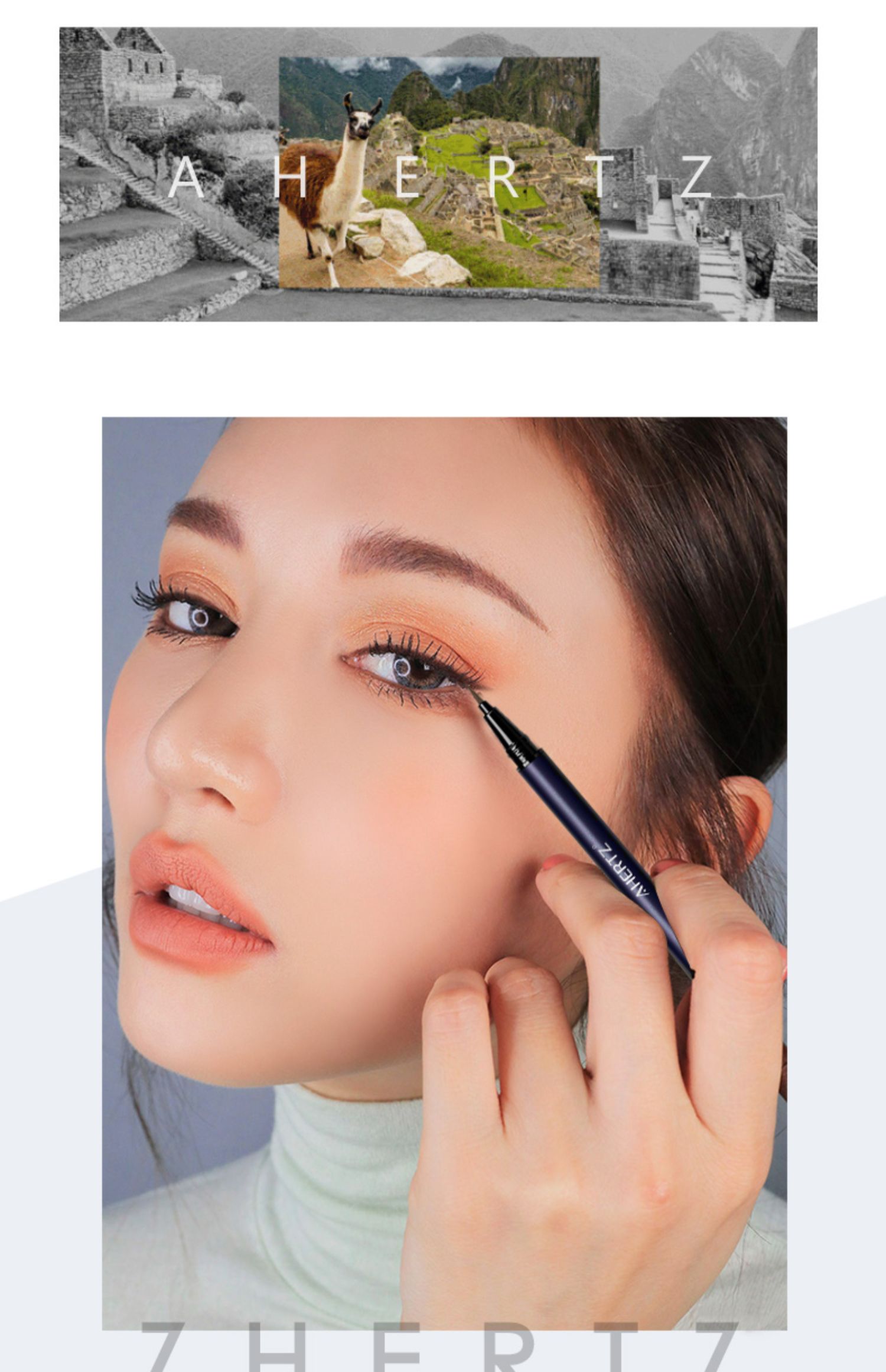 Bút kẻ mắt màu xanh quyến rũ AHERTZ / OHashi - Bút kẻ mắt kẻ mắt novo