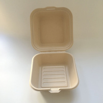 Hand-painted Cake Mesh Red Box Pulp Cake Lunchbox Creative Burger Takeaway Box Packaging Box One-piece Paper Meal Kit