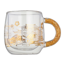 Gold Leaf Mark Cup Nanjing Museum Featured Attractions Companion Lilly Venesis Office Glass water glasses Birthday Gifts