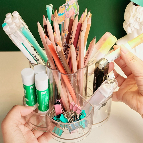 Вместительный и большой современный держатель для ручек для школьников, канцтовары, универсальная система хранения