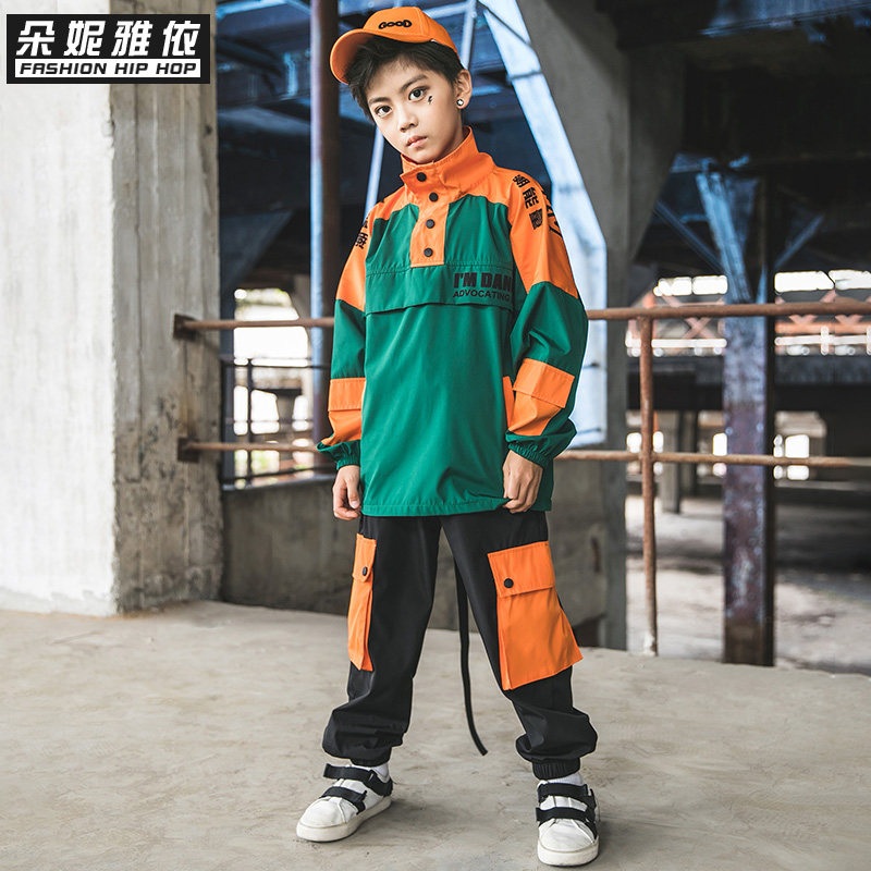 Children's hip-hop suits boys hip-hop trendy hiphop clothing tooling jazz costumes boys autumn handsome