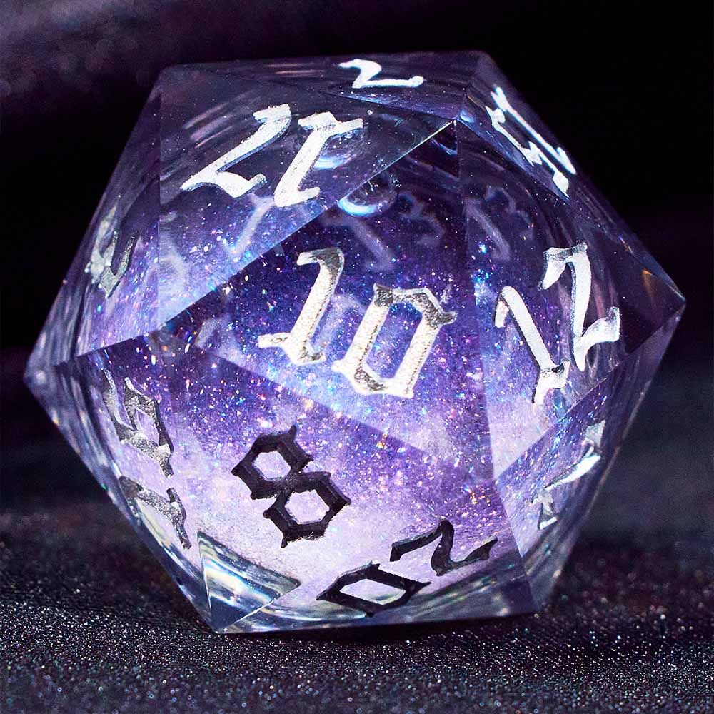 Factory direct sales d20 Starry Sky Quicksand Bode Gate Running Club Multi-sided Dice Set dnd Dice d20 Color pieces