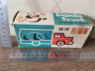 Old toy panda che box