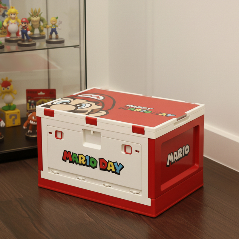 Mario Household Storage Box Multifunctional Storage Box for Books Car Trunk Organizer Outdoor Camping Foldable