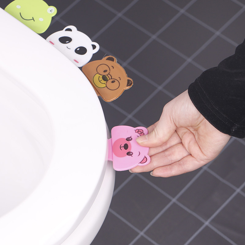 Cute lid lifter uncovering toilet handle portable lid accessories toilet lid lifter handle durable
