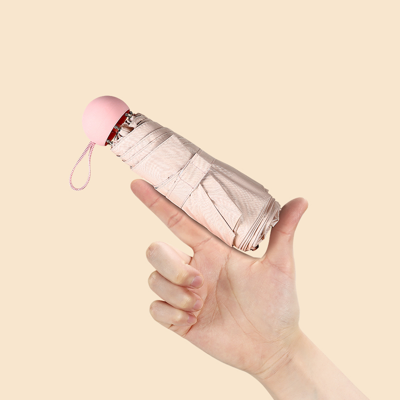 Hongye upf50 capsule umbrella sunscreen 50% portable small sunshade anti-UV rain dual-purpose