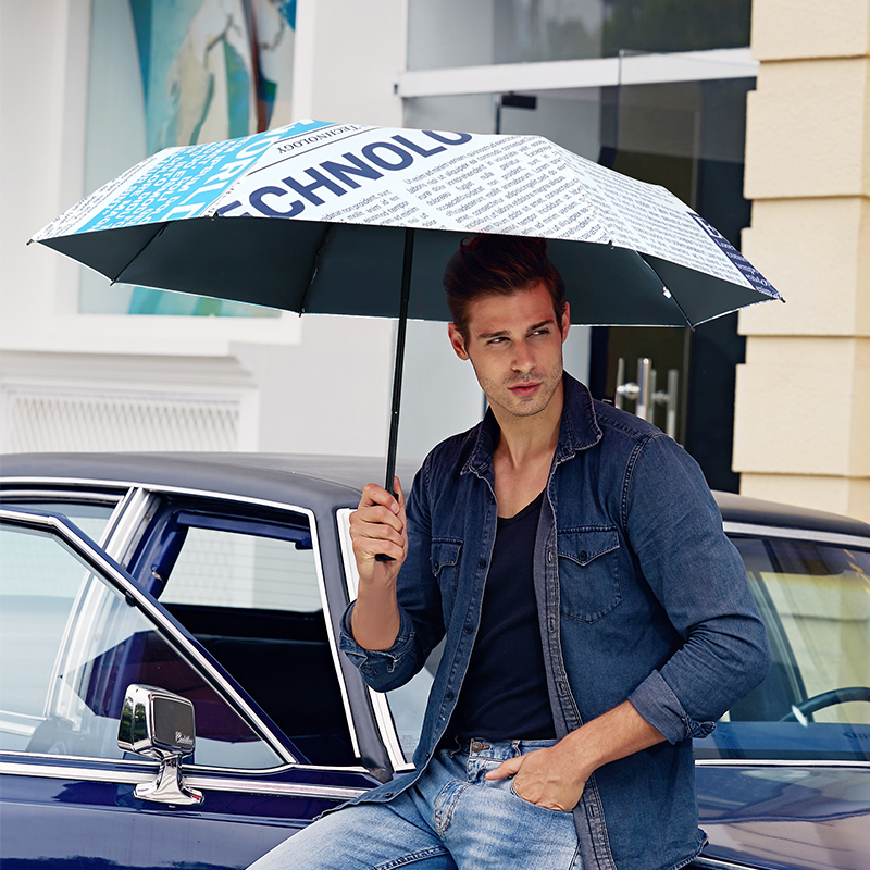 Red Leaf Umbrella Yinglun Wind Newspaper umbrella Men's sunny and rainy sun umbrella female sunscreen against UV sun umbrellas