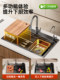 Large Single-Slot Kitchen Sink Made of 304 Stainless Steel, Thickened Under-Counter Vegetable Washing Basin for Home Use, Yuyao Sink