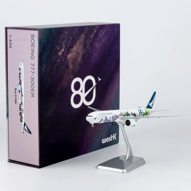 Pre-Ng1: 400 Cathay Pacific B777-300Er Hong Kong Spirit B-Kqu Alloy Aircraft Model Passenger Plane Model