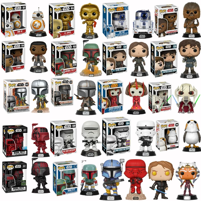 Funko POP Star Wars Звёздные войны Аhsoka Обиван Бока Рассказывающий солдат BB Молчубака