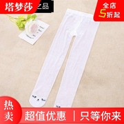 . 2020 mùa xuân và mùa thu childrens cô gái xà cạp mỏng trong trẻ em lô jumpsuits trắng 祙 nhảy pantyhose mới.