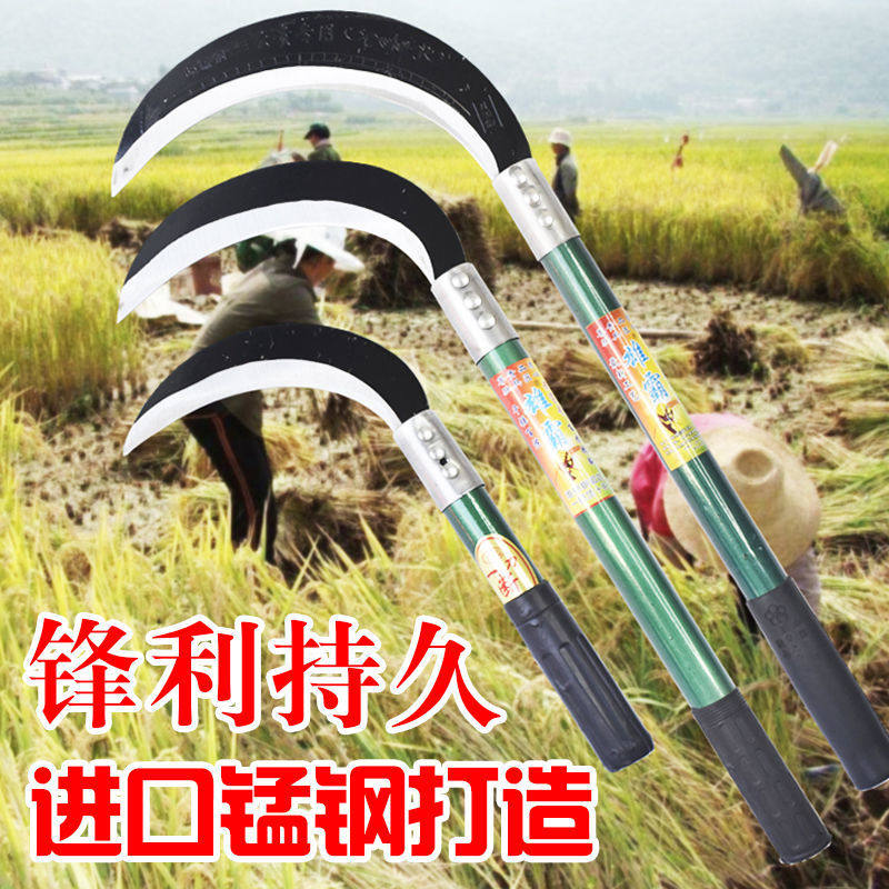 Sickle cut grass Agricultural harvesting rice sickle cutting leeks Leeks Harvesting Wheat with straw bending knives sharp and persistent long and sicker