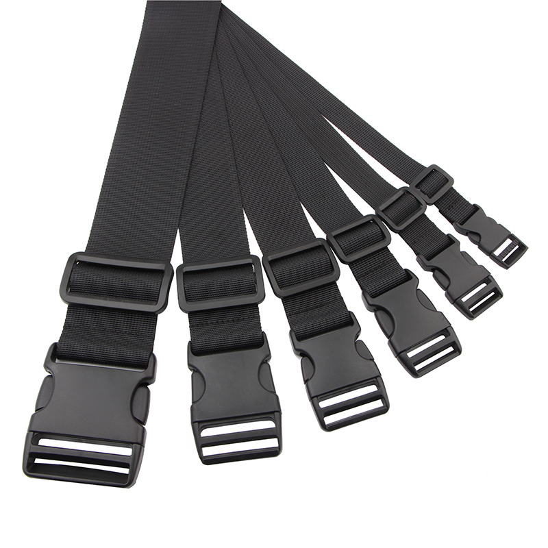 Multifunctional elastic strap plastic snap button nylon luggage strap belt belt bag stretch snap buckle belt custom