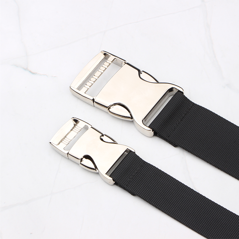 Metal snap-on strapbing belt zinc alloy thickened nylon webbing high strength anti-pull tie outdoor accessories tent