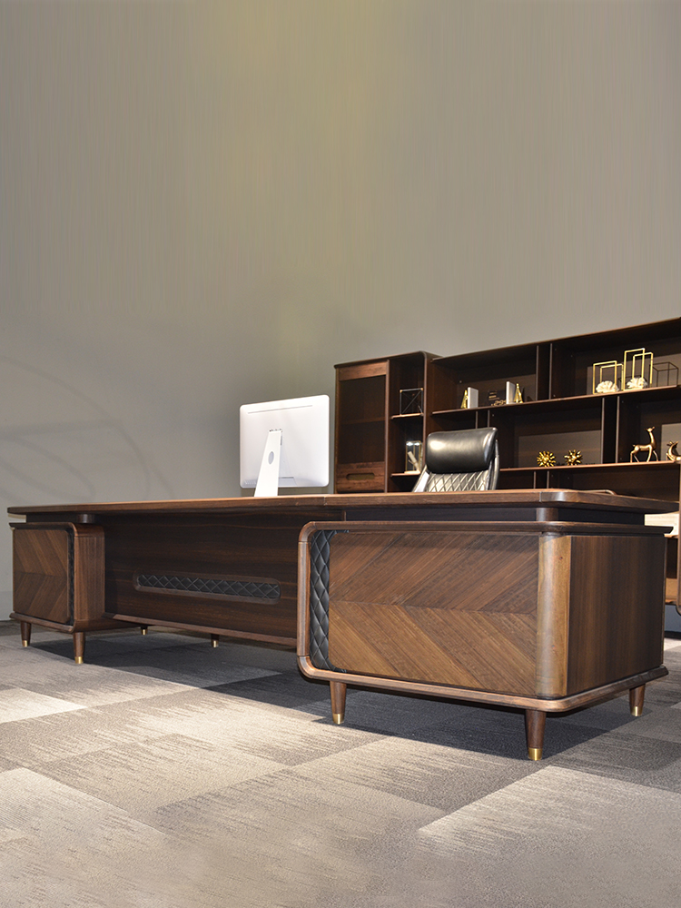 Brand office furniture boss desk light luxury office president desk high-end atmospheric executive desk chairman office furniture