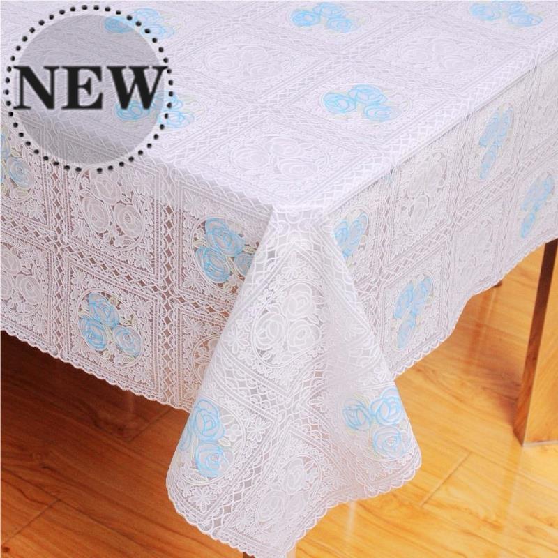 Table towel Zhuobu table pvc tablecloth waterproof anti-scald anti-oil anti-wash table mat rectangular f-shaped plastic coffee table mat