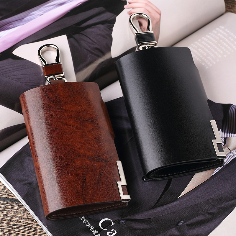 Royal Rafa Laurenma ball key bag men's large capacity accommodating bag genuine leather men waist hanging car lock spoon bag zero wallet card bag