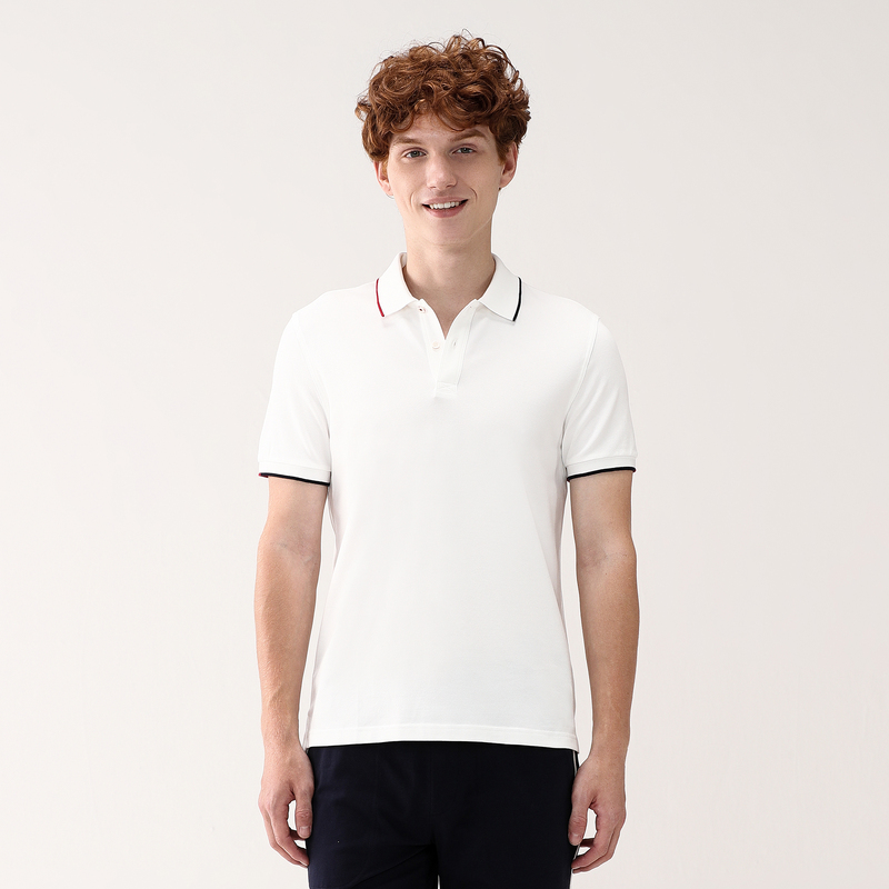 Cotton era men's short-sleeved POLO shirt contrast collar summer new cotton T-shirt loose casual
