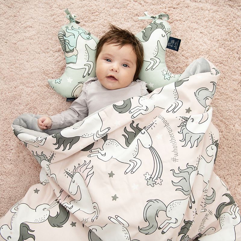 LaMillou flagship warm skin double-sided standard blanket cotton soft series autumn and winter baby newborn baby blanket