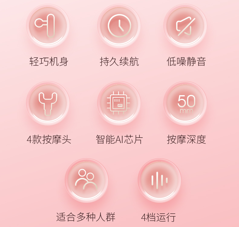 菠萝君 mini筋膜枪 业级电动按摩枪 图4