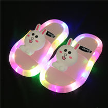 Childrens slippers summer glowing Cartoon Net Red indoor and outdoor non-slip cute little children baby soft bottom boys and women slippers