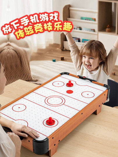 Tabletop Ice Hockey Board Game, Children's Game Table, Ice Hockey Machine, Two-Player Battle, Family Entertainment, Parent-Child Interactive Toy