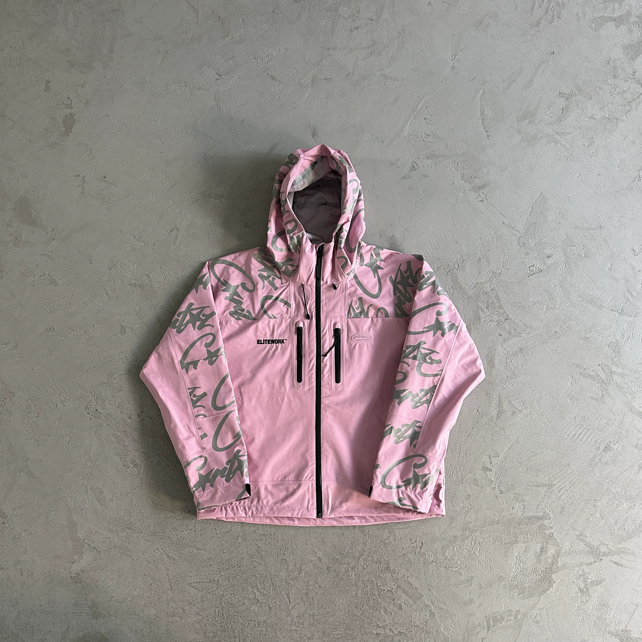 Пуховик Corteiz Demon Island Chongka Jacket Waterproof Windproof Font reflective design Centralcee same model