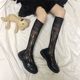 ລະດູຮ້ອນເກົາຫຼີ socks calf thin japanese style girl cute heart hollow lace socks pile socks two wear jk socks