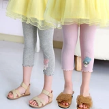 Летние леггинсы, тонкие хлопковые детские штаны, детская одежда