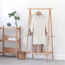 Coatrack Floor Bedroom Nordic Wood Clothes rack Simple Home Simple Modern Japanese Wooden Hanger