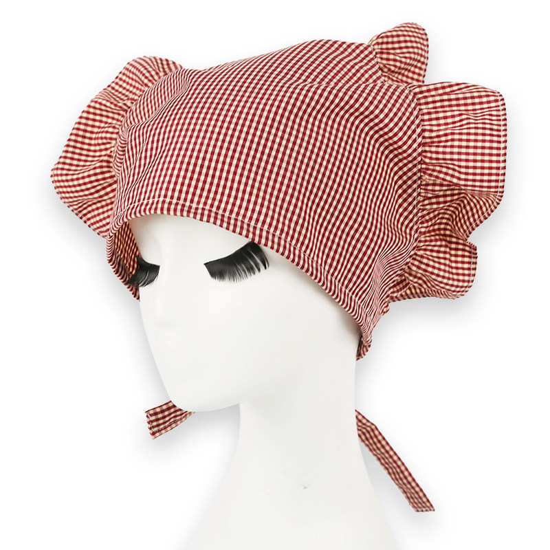 Kitchen fried dish anti-oil smoke hat triangle towel female dust-proof hat Han edition cooking nail scarf