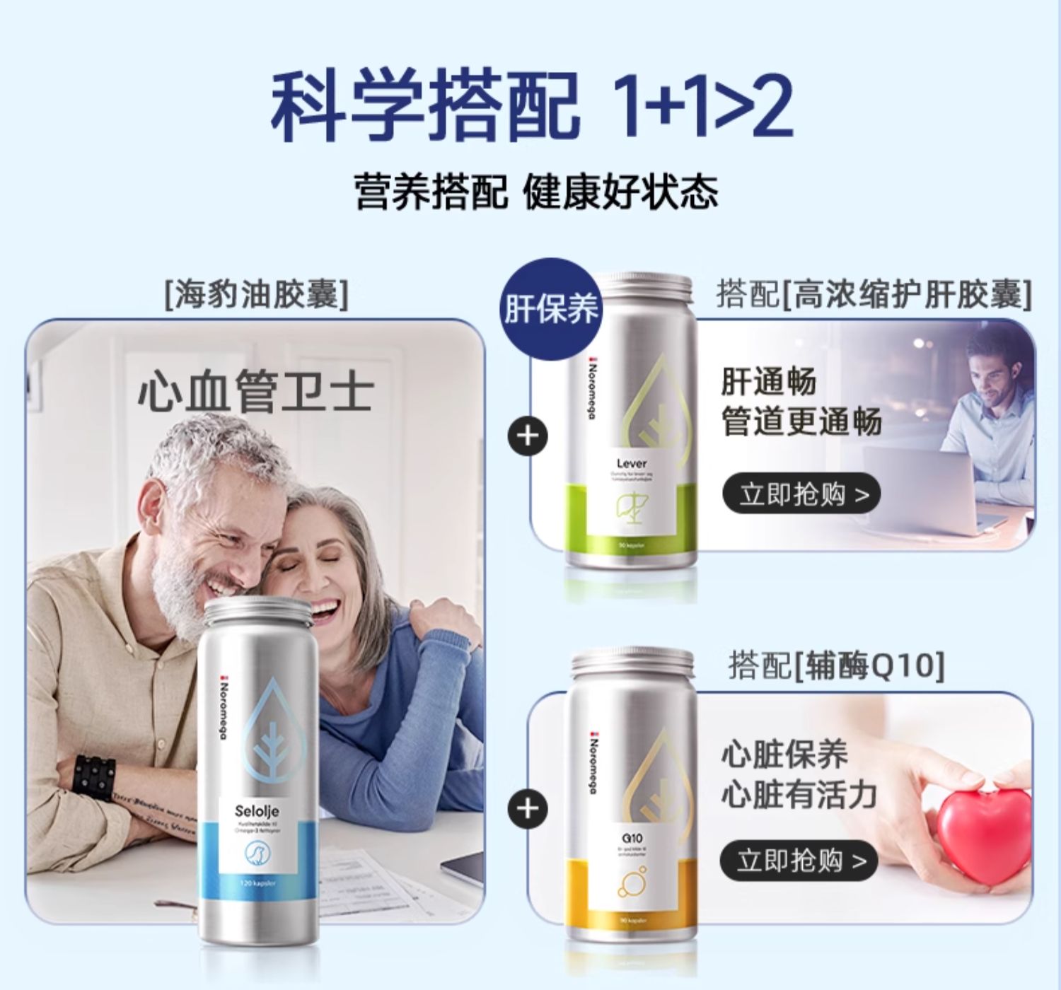 【香港直郵】Noromega海豹油120粒 中老年心血管養護 含珍稀DPA Omega3 北極海豹油 關節彈性支持