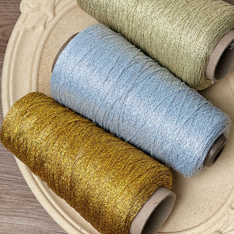 Silver Thread, Shiny Silver Hollow Yarn, Glittering Gold Thread, Violent Bear Doll Knitting Yarn, Fever Bag Yarn, Wool Yarn