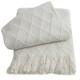 Bắc Âu B & B khăn đan chăn giường đuôi chăn Mỹ giải trí chăn mô hình phòng sofa trang trí chăn màu xám vàng - Ném / Chăn