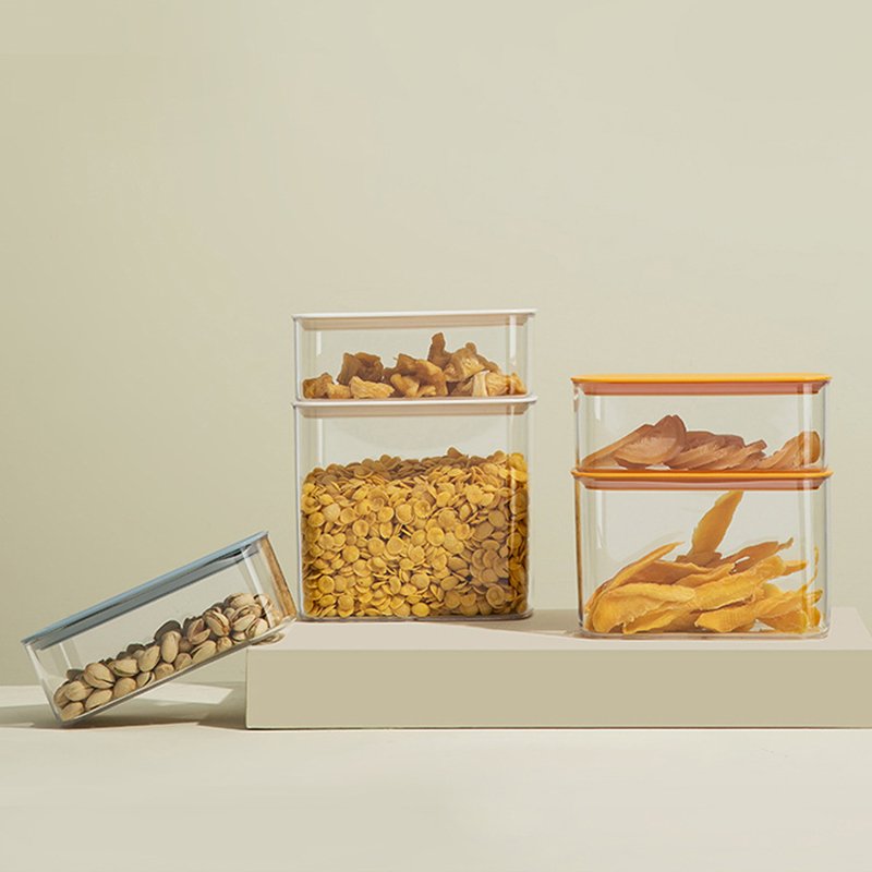 Kitchen sealed tank with lid plastic sealed box plastic sealed box grain grain storage box household practical